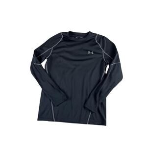 Under Armour ColdGear Fitted Shirt Large Black Long Sleeve Performance